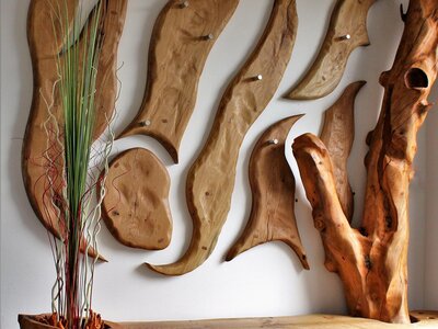 Holzgarderobe von Matthias Bauer Holzgarderobe