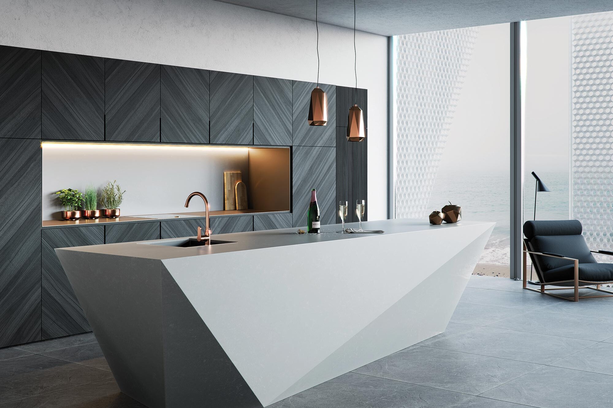 Küche mit Kochinsel