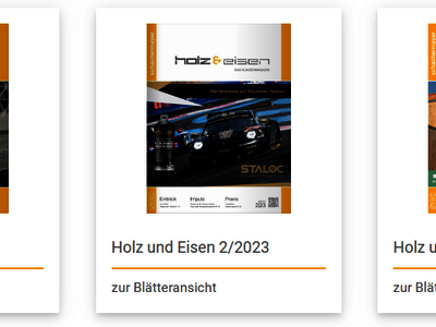 Holz & Eisen: Online-Blätterfunktion