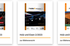Holz & Eisen: Online-Blätterfunktion