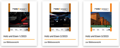 Holz & Eisen: Online-Blätterfunktion