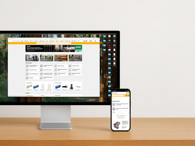 Online Shop neu Monitor mit SCH-Onlineshop