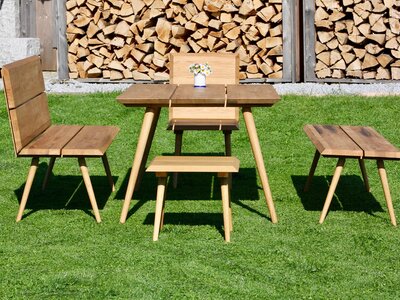 Tischlermeister Martin Kirschbichler Vollholz Gartengarnitur